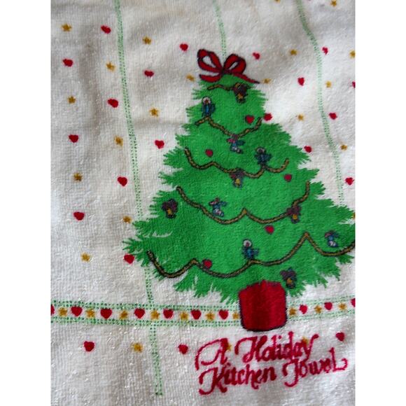 Vintage Towel Art Jay Franco Christmas Kitchen Towels Set of 2 New - Picture 4 of 8